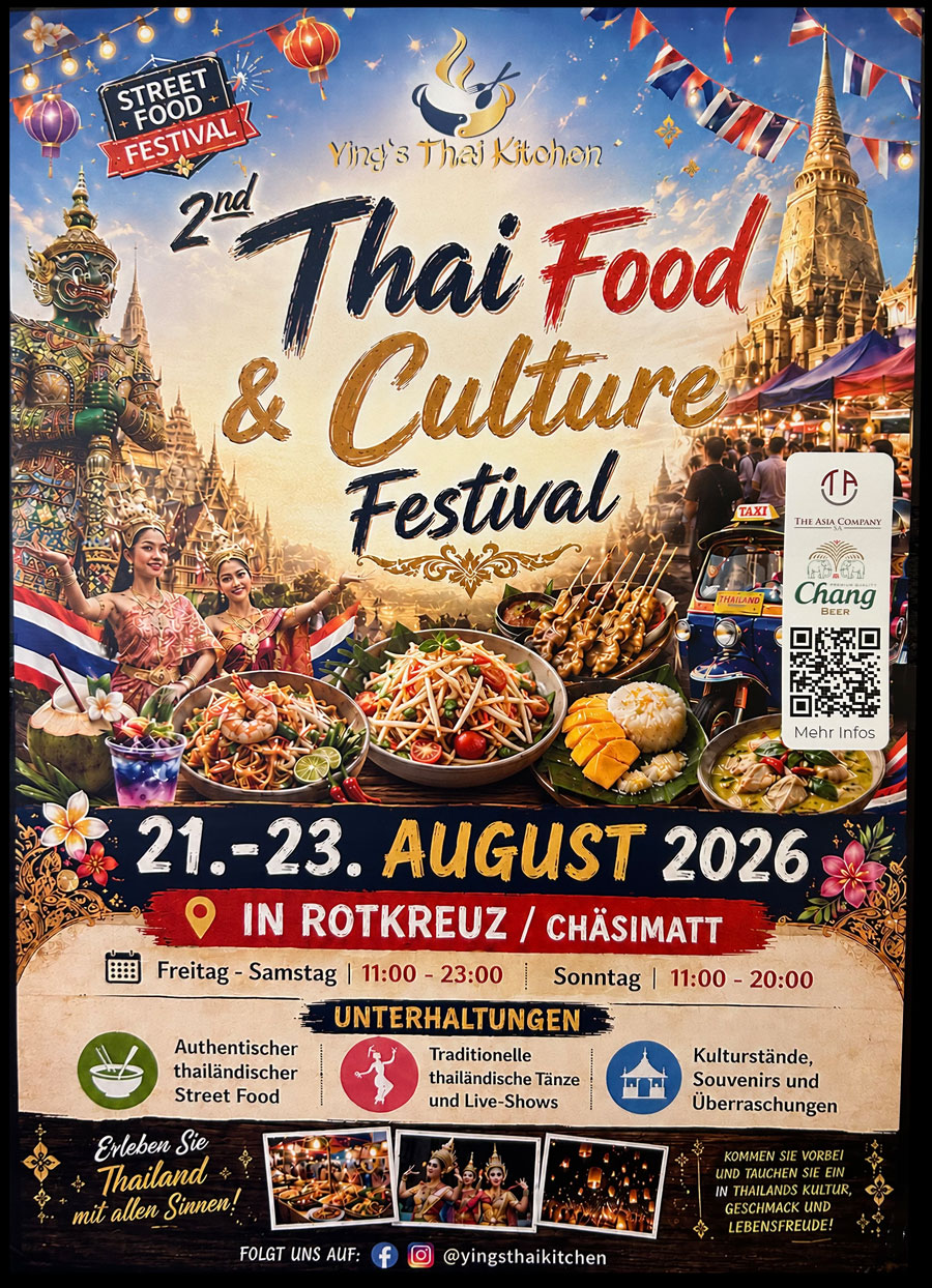 Thai Food & Culture Festival Rotkreuz 2026 Festival Flyer