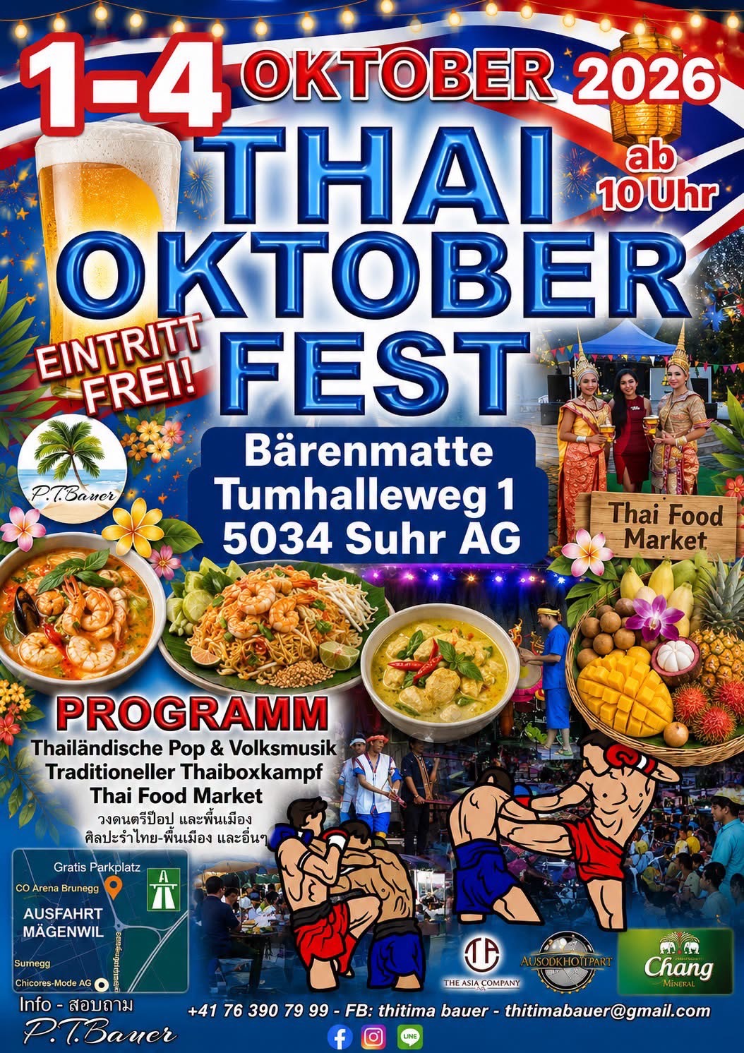Thai Oktoberfest Suhr 2026 Festival Flyer